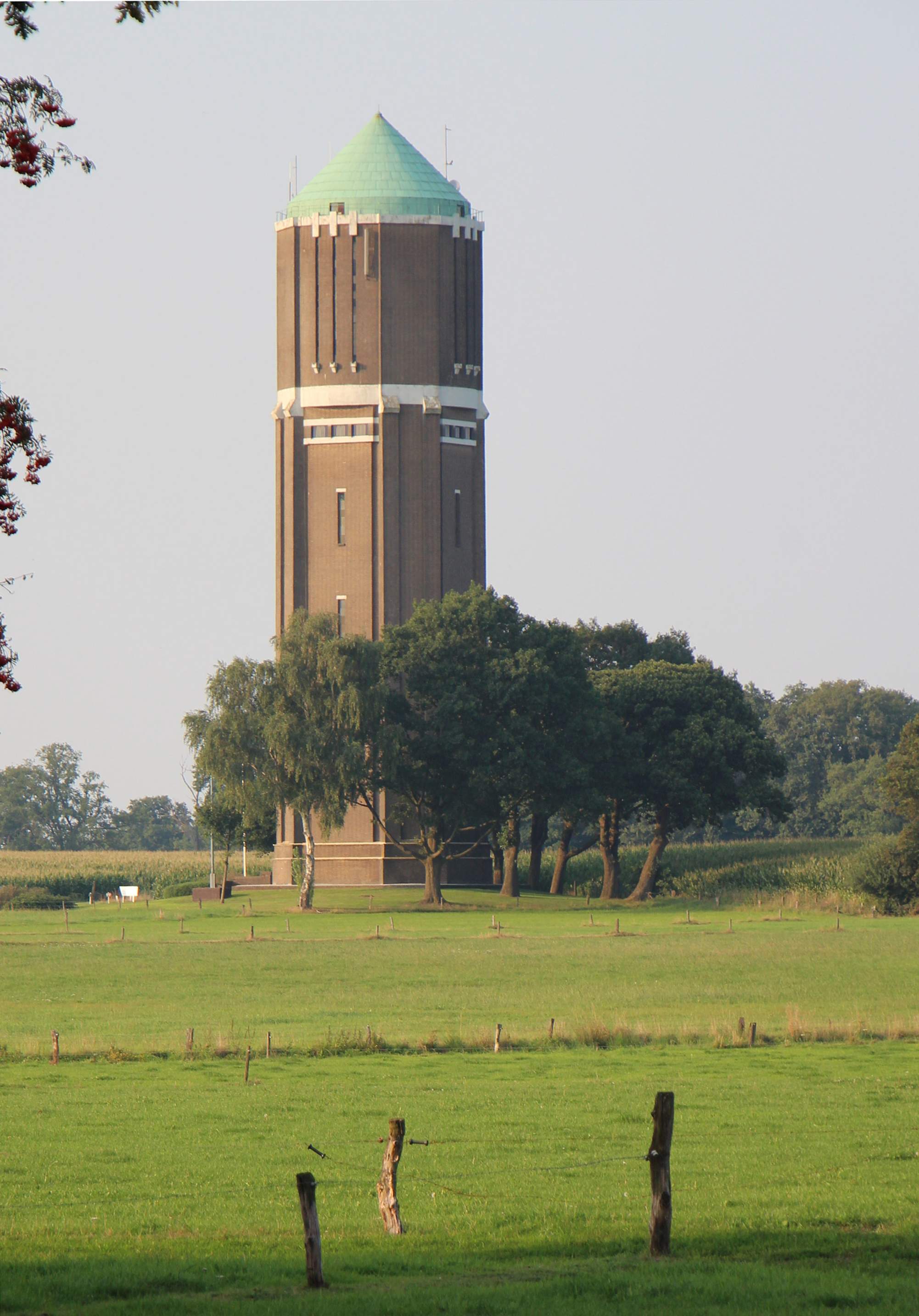 Watertoren Mallem vanaf de Hoge Haarweg
