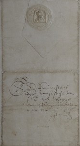 Brief aan het stadsbestuur van Borculo, 1601